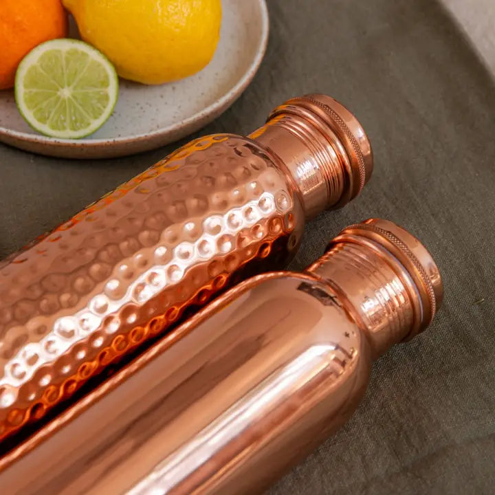 Alta Copper Bottle - Hammered 7cm X 26cm