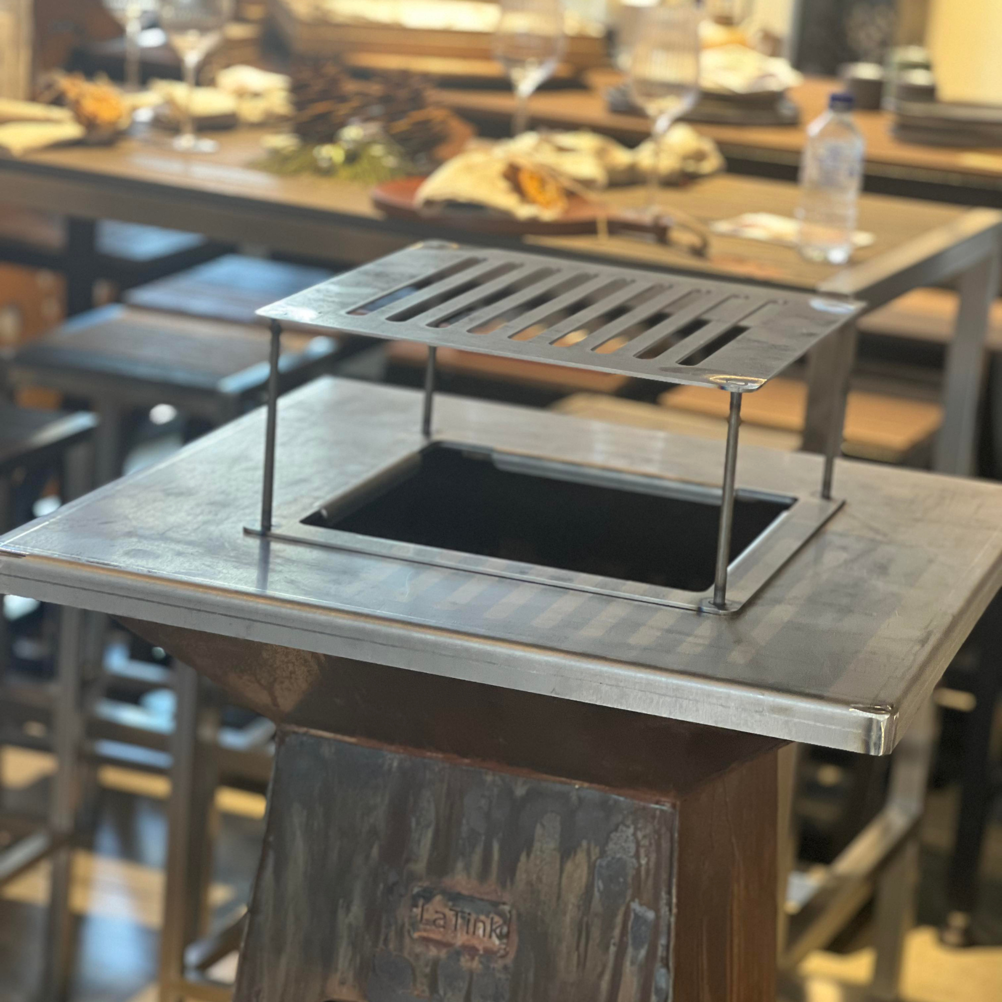 BBQ Stand with Woodstacker