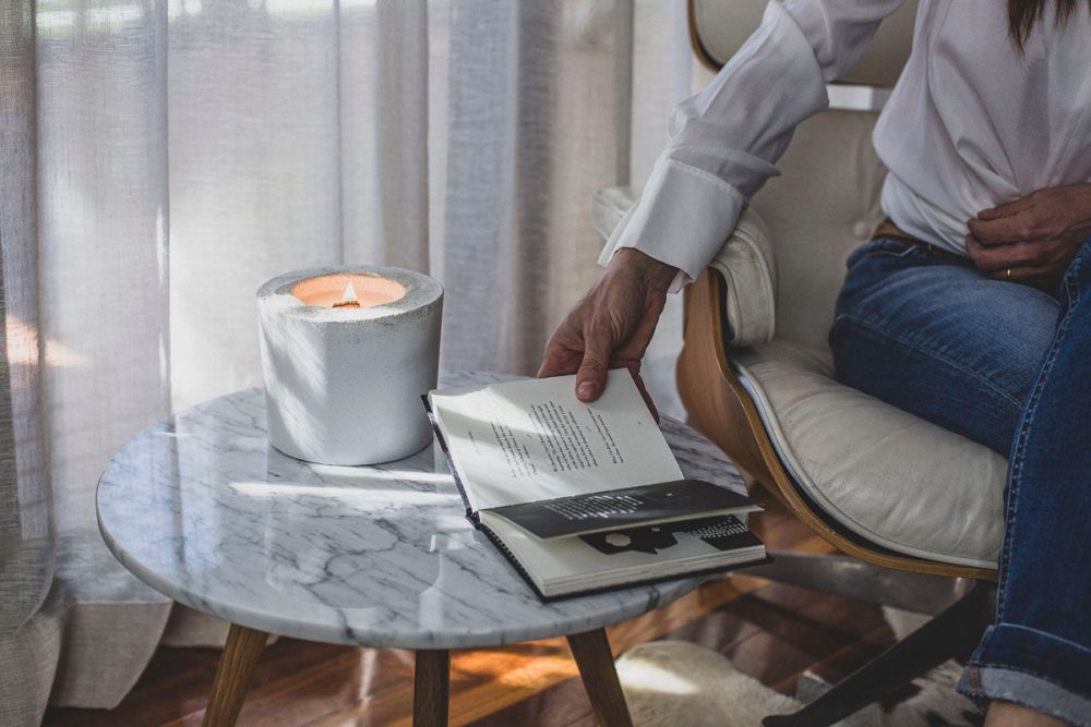 Small Concrete Candle