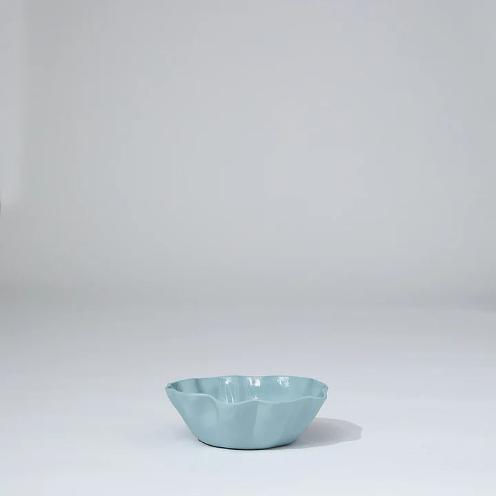 Ruffle Bowl Light Blue (S)