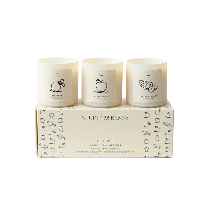 Epicurean Series Gift Set Capsicum, Cucumber, Green Apple